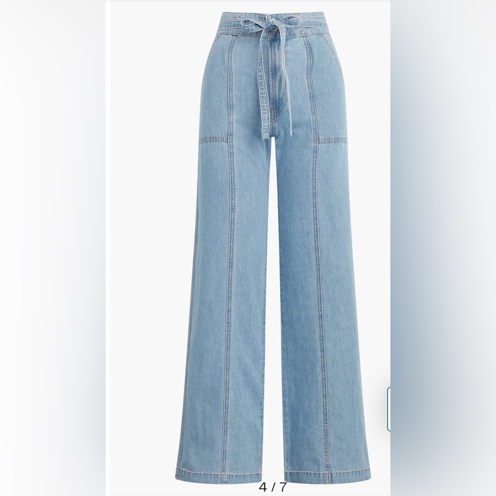 Hudson Jeans Tie Waist Wide Leg Pants
